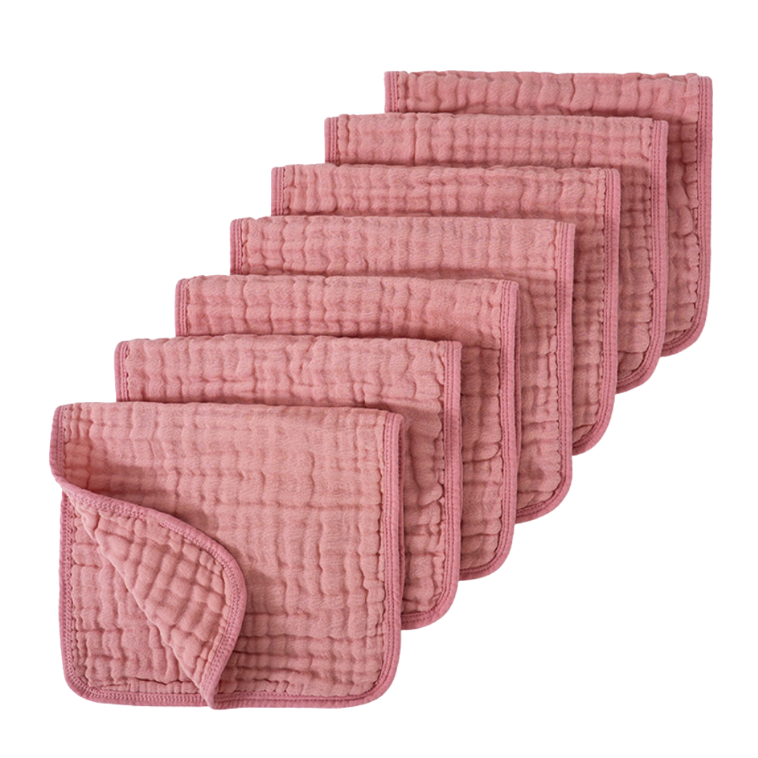 Baby Burpdoeken Muslin Katoen β 6-Pack β Extra Zacht, Absorberend & Groot 25Γ50 cm β Spuugdoeken voor Jongens & Meisjes β 9 Kleuren