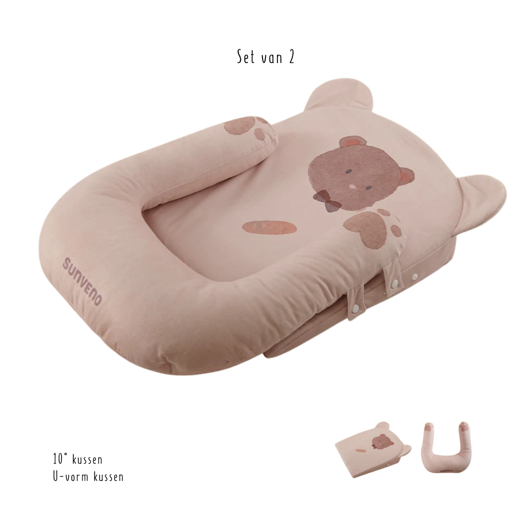Ademend Verstelbaar Baby anti-refluxkussen β Comfort en Ondersteuning bij Reflux