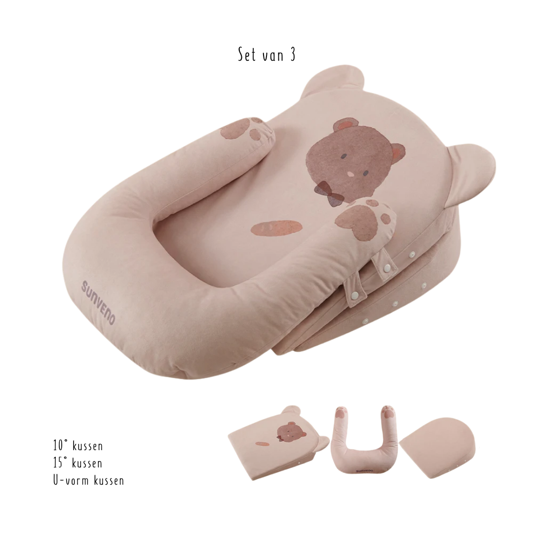 Ademend Verstelbaar Baby anti-refluxkussen β Comfort en Ondersteuning bij Reflux