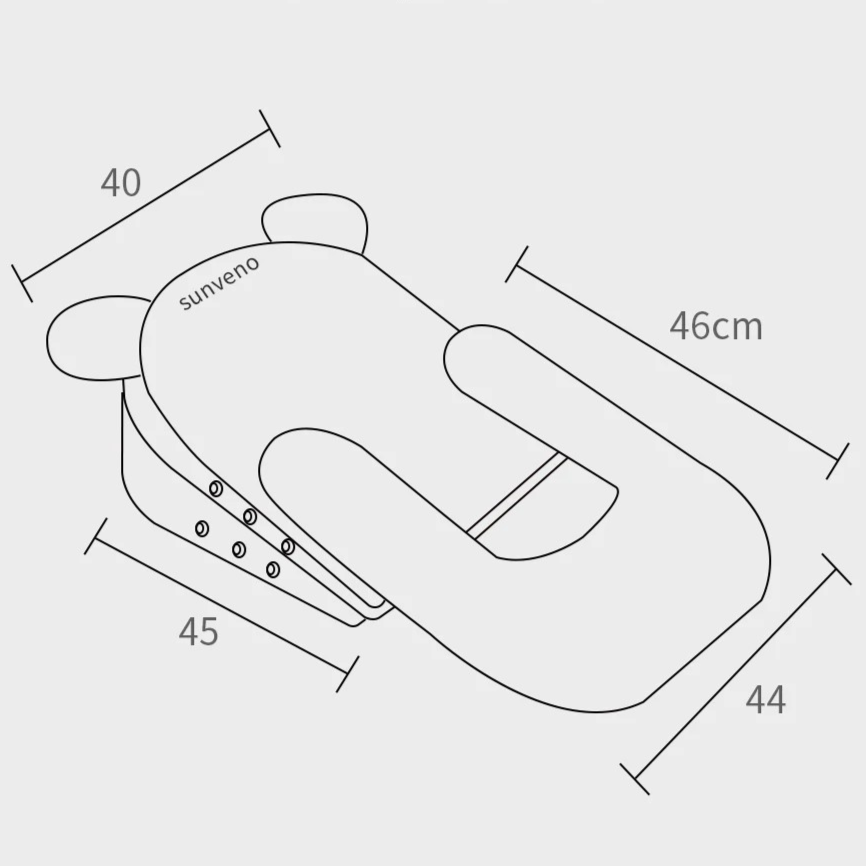 Ademend Verstelbaar Baby anti-refluxkussen β Comfort en Ondersteuning bij Reflux