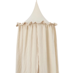 Stijlvolle Canopy met Frills voor een Dromerige sfeer in de babykamer