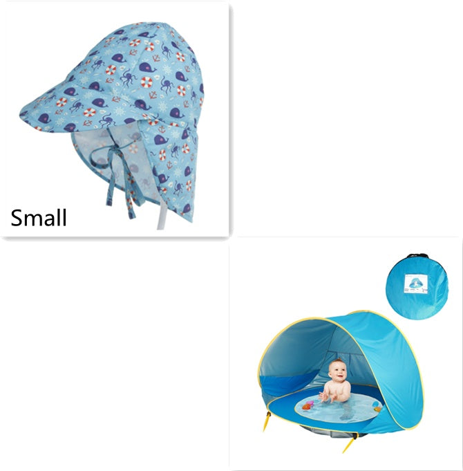 Baby pop-up tentje inclusief zonnenmutsje