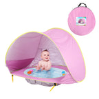 baby pop-up tent uv-werend geïntegreerd waterbadje
