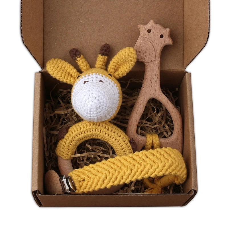 Kraamcadeau Set – Veilig en Natuurlijk Speelgoed voor Baby’s (0-2 jaar)