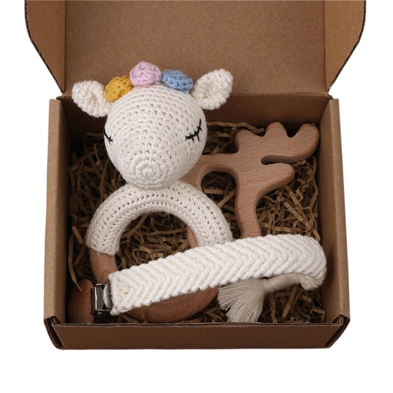 Kraamcadeau Set – Veilig en Natuurlijk Speelgoed voor Baby’s (0-2 jaar)