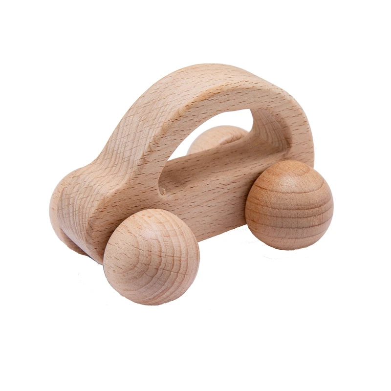 Houten Babyrammelaar met Muziek & Bijtring