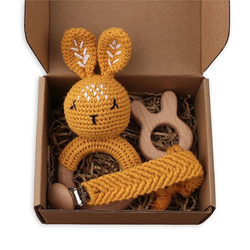 Kraamcadeau Set – Veilig en Natuurlijk Speelgoed voor Baby’s (0-2 jaar)