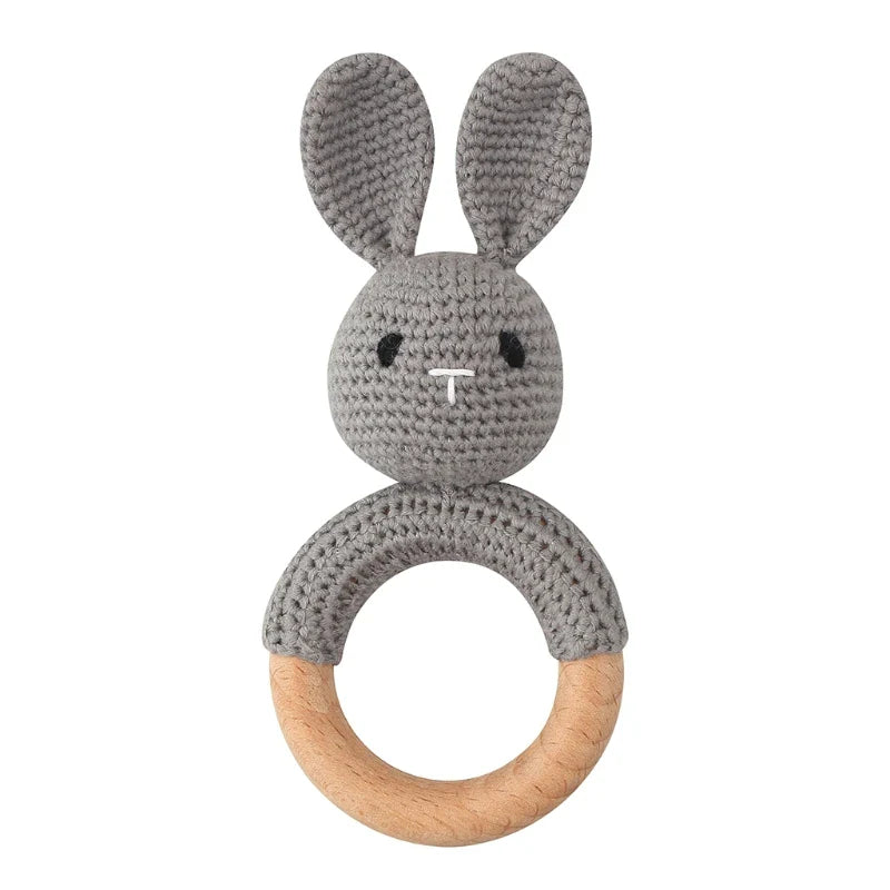2-in-1 Houten bijtring & rammelaar - Spelenderwijs geluiden en structuren ontdekken (100% off)