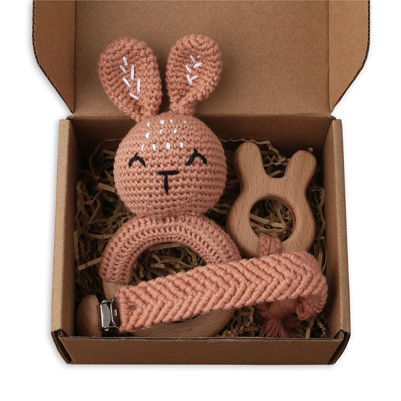Kraamcadeau Set – Veilig en Natuurlijk Speelgoed voor Baby’s (0-2 jaar)