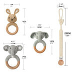 Kraamcadeau Set – Veilig en Natuurlijk Speelgoed voor Baby’s (0-2 jaar)