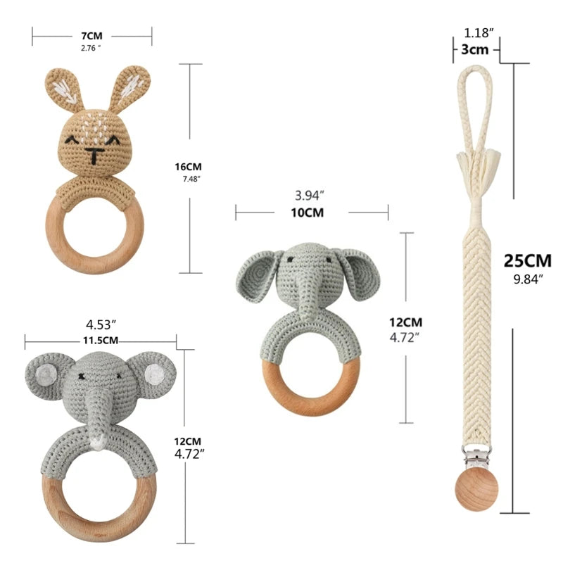 Kraamcadeau Set – Veilig en Natuurlijk Speelgoed voor Baby’s (0-2 jaar)