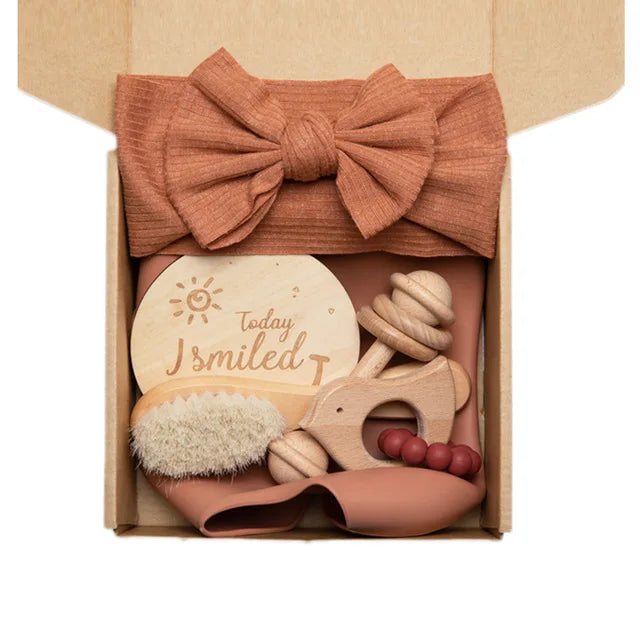 Zacht katoenen baby set – Lieve Baby Essentials en Speeltjes