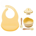Complete 5-delige Baby Eetset met Kom van Siliconen – Voor Plezierige, Schone & Stressvrije Maaltijden