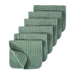 Baby Burpdoeken Muslin Katoen – 6-Pack – Extra Zacht, Absorberend & Groot 25×50 cm – Spuugdoeken voor Jongens & Meisjes – 9 Kleuren