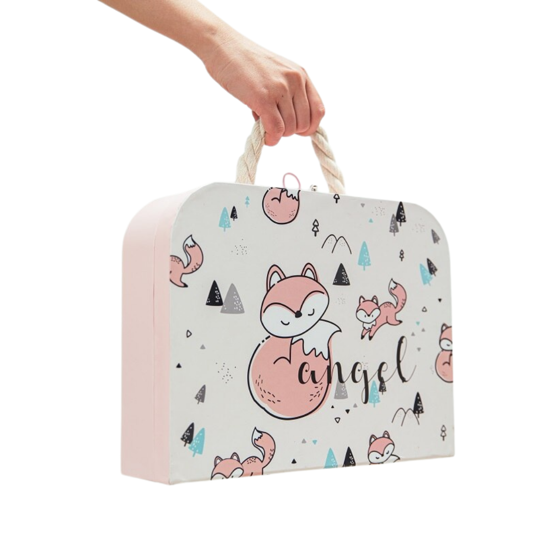 5-delige siliconen "schaap" eetset - inclusief Giftbox koffertje in 2 varianten