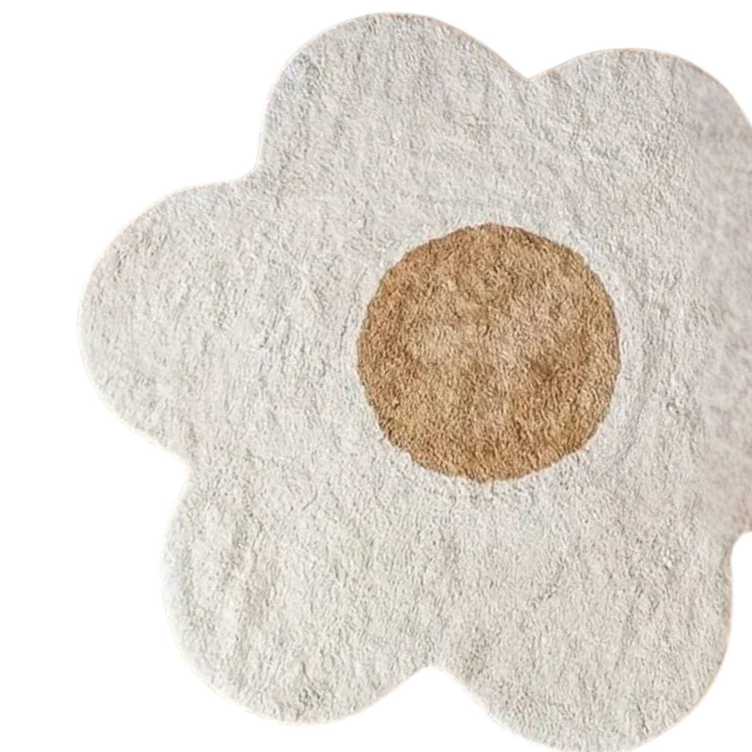 Zachte Pluche Bloemen Tapijt voor baby - of kinderslaapkamer
