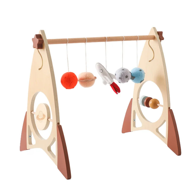 Educatieve babygym raketmodel hout