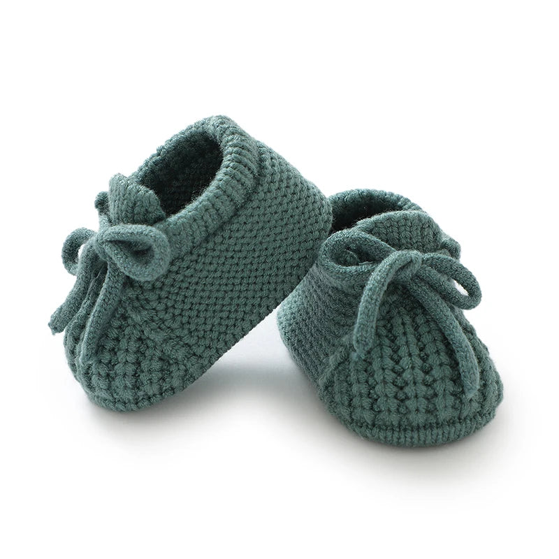 Zachte Newborn pantoffeltjes – unisex (0-12 maanden)
