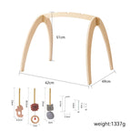 Houten Baby Speelboog – Montessori Speelgym voor Pasgeborenen en Baby’s