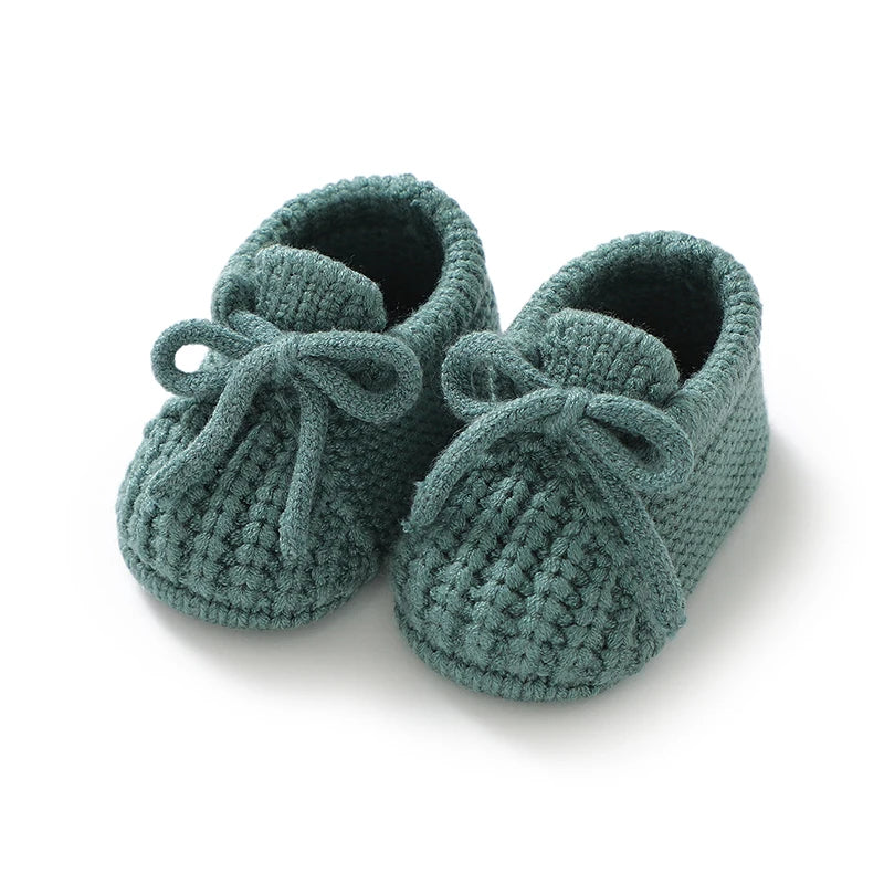 Zachte Newborn pantoffeltjes – unisex (0-12 maanden)