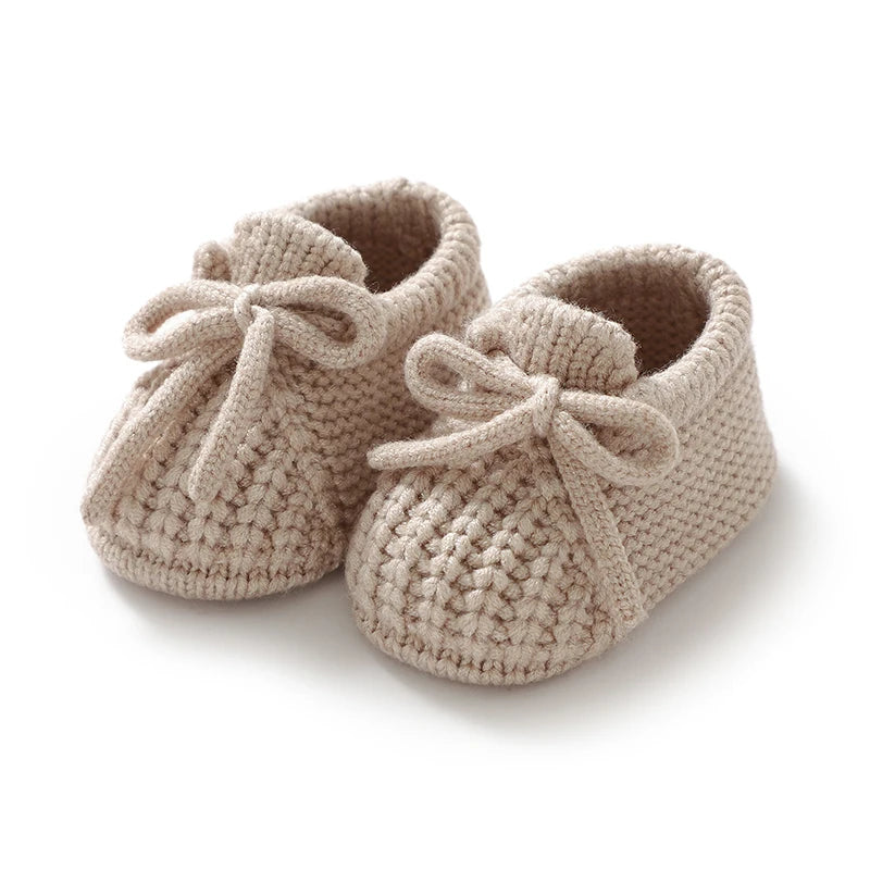 Zachte Newborn pantoffeltjes – unisex (0-12 maanden)