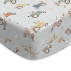 100% Polyester 130*70CM Fitted Bassinet Sheets for Baby Girl Boy Soft Breathable Baby Bassinet Sheets