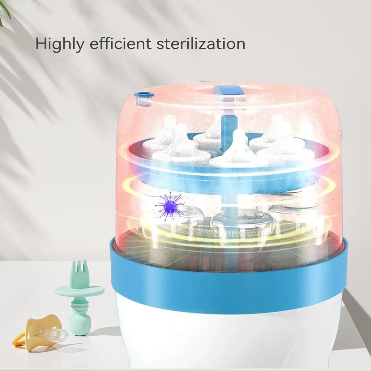 Grote Capaciteit Babyfles Sterilisator (0-6 maanden) met Automatische Uitschakeling