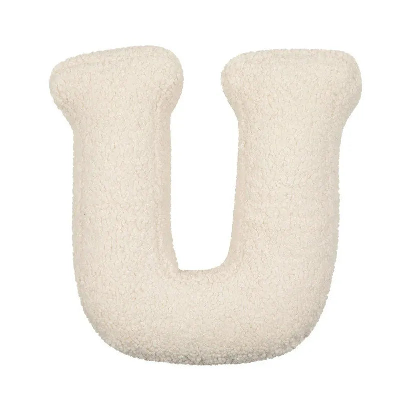Luxe Letterkussen van Lamswol – Babykamer Accessoire & Cadeau Idee