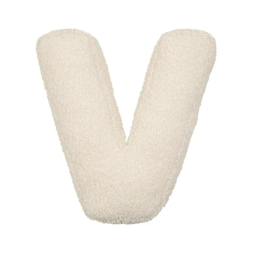 Luxe Letterkussen van Lamswol – Babykamer Accessoire & Cadeau Idee