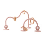 Montessori Siliconen & Houten Bijtspeelgoed – Educatief Speeltje voor Baby’s | Teether Rammelaar Roller Coaster