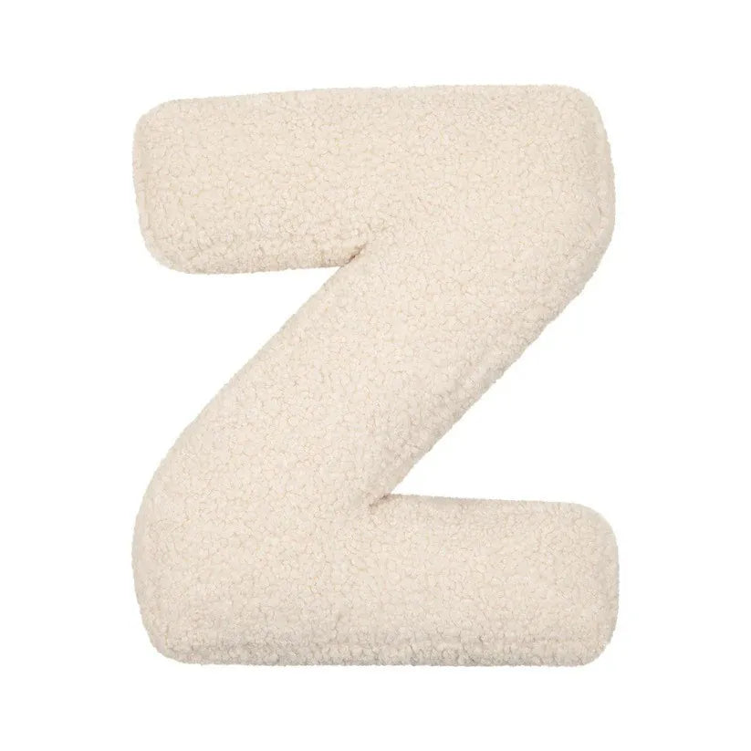 Luxe Letterkussen van Lamswol – Babykamer Accessoire & Cadeau Idee