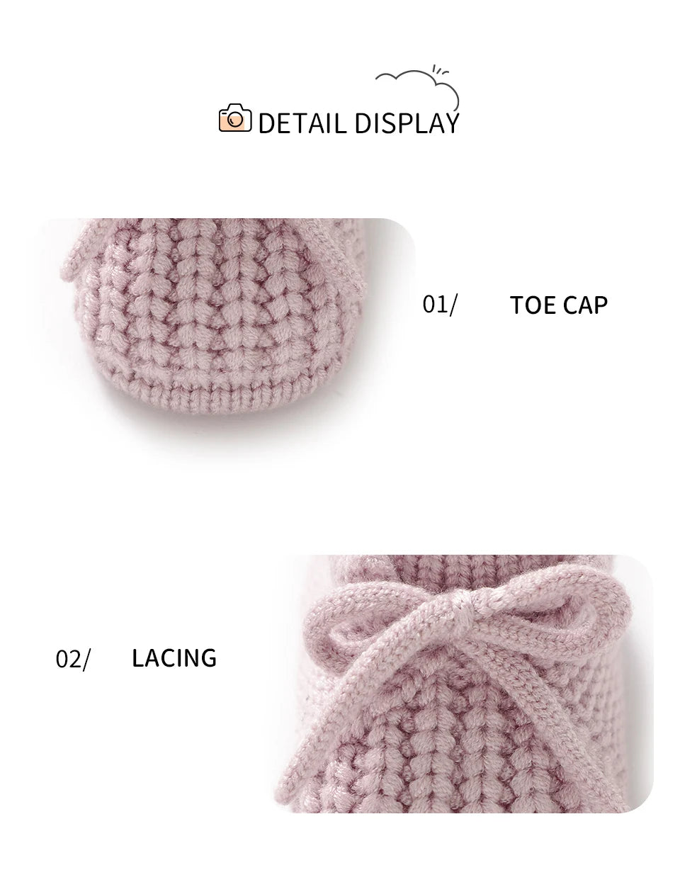 Zachte Newborn pantoffeltjes – unisex (0-12 maanden)