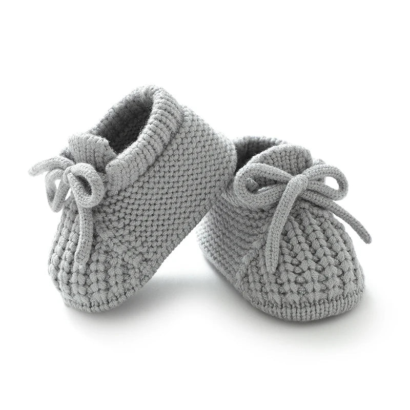 Zachte Newborn pantoffeltjes – unisex (0-12 maanden)