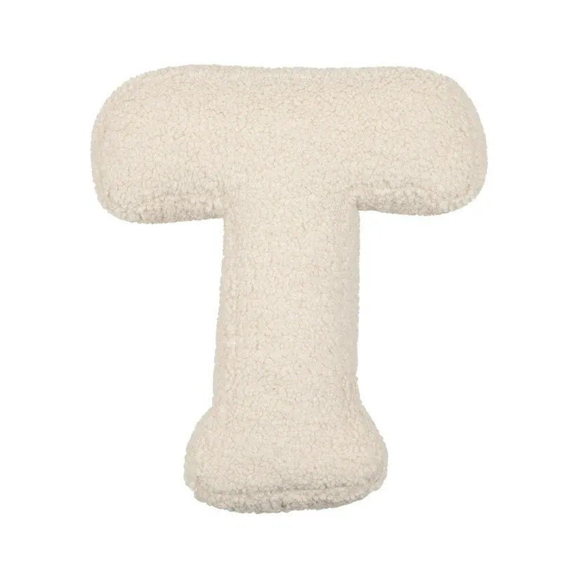 Luxe Letterkussen van Lamswol – Babykamer Accessoire & Cadeau Idee