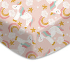 100% Polyester 130*70CM Fitted Bassinet Sheets for Baby Girl Boy Soft Breathable Baby Bassinet Sheets