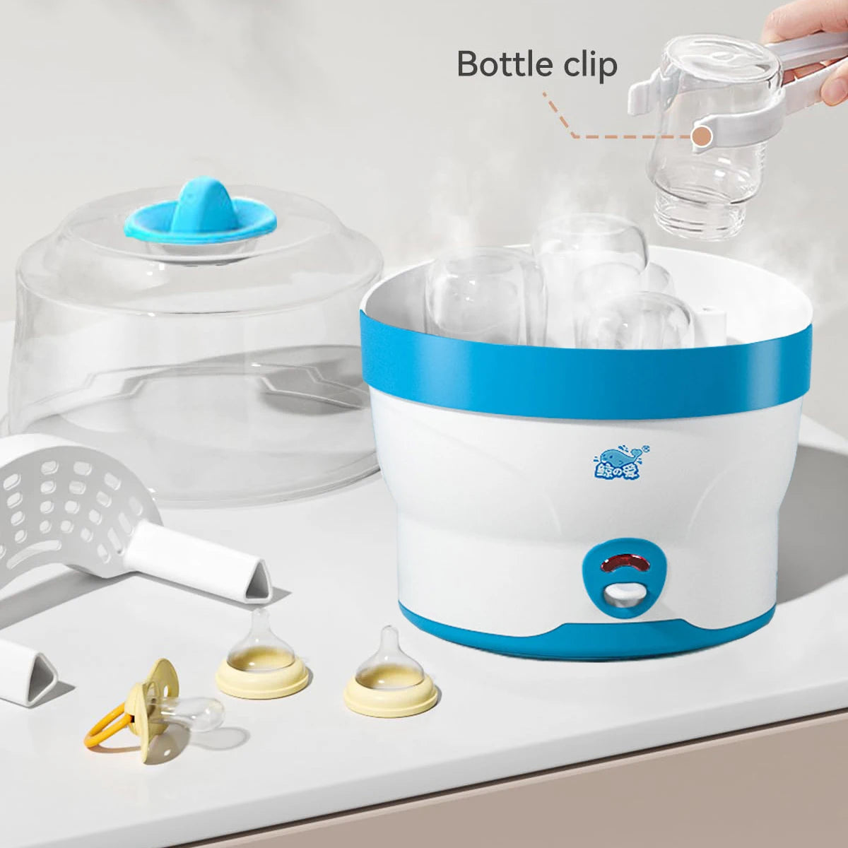 Grote Capaciteit Babyfles Sterilisator (0-6 maanden) met Automatische Uitschakeling