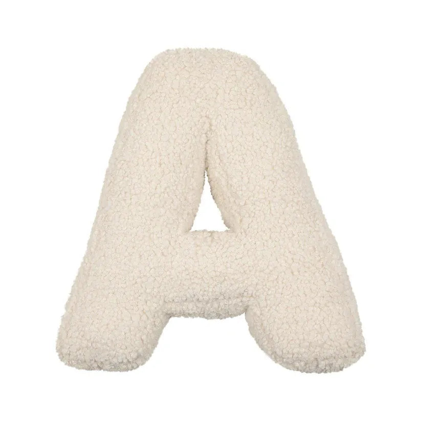 Luxe Letterkussen van Lamswol – Babykamer Accessoire & Cadeau Idee