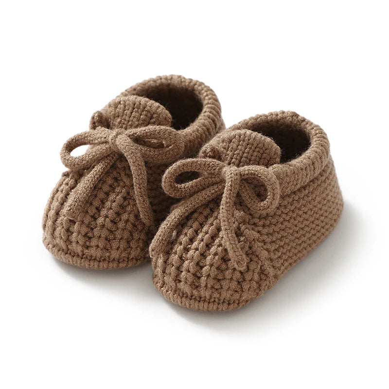 Zachte Newborn pantoffeltjes – unisex (0-12 maanden)