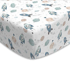 100% Polyester 130*70CM Fitted Bassinet Sheets for Baby Girl Boy Soft Breathable Baby Bassinet Sheets