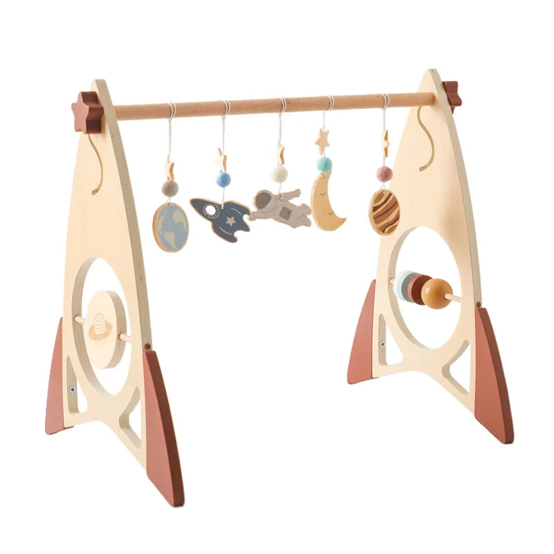 Educatieve babygym raketmodel hout