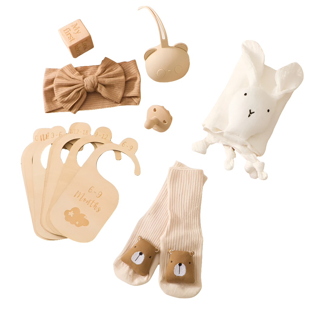 Set van 7 - Kraamcadeau Cuddly Konijn