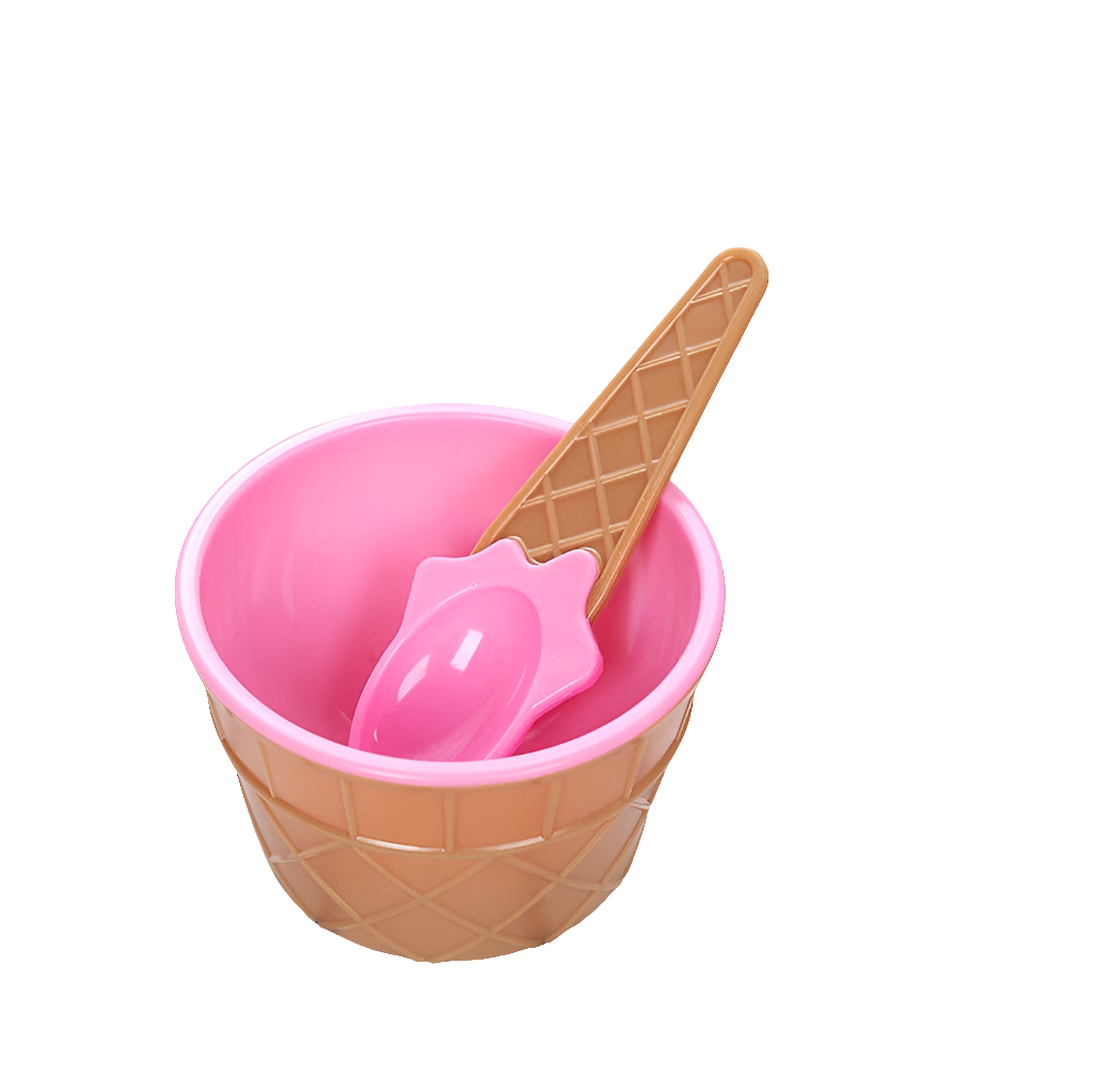 IJsco-set met Bakje en Lepel – Kleurrijk Speelgoedservies