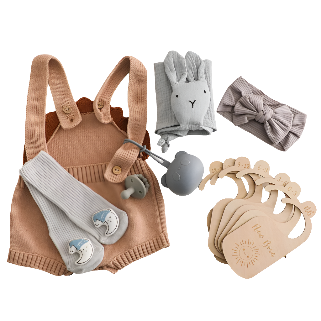 Set van 7 - Kraamcadeau Cuddly Konijn