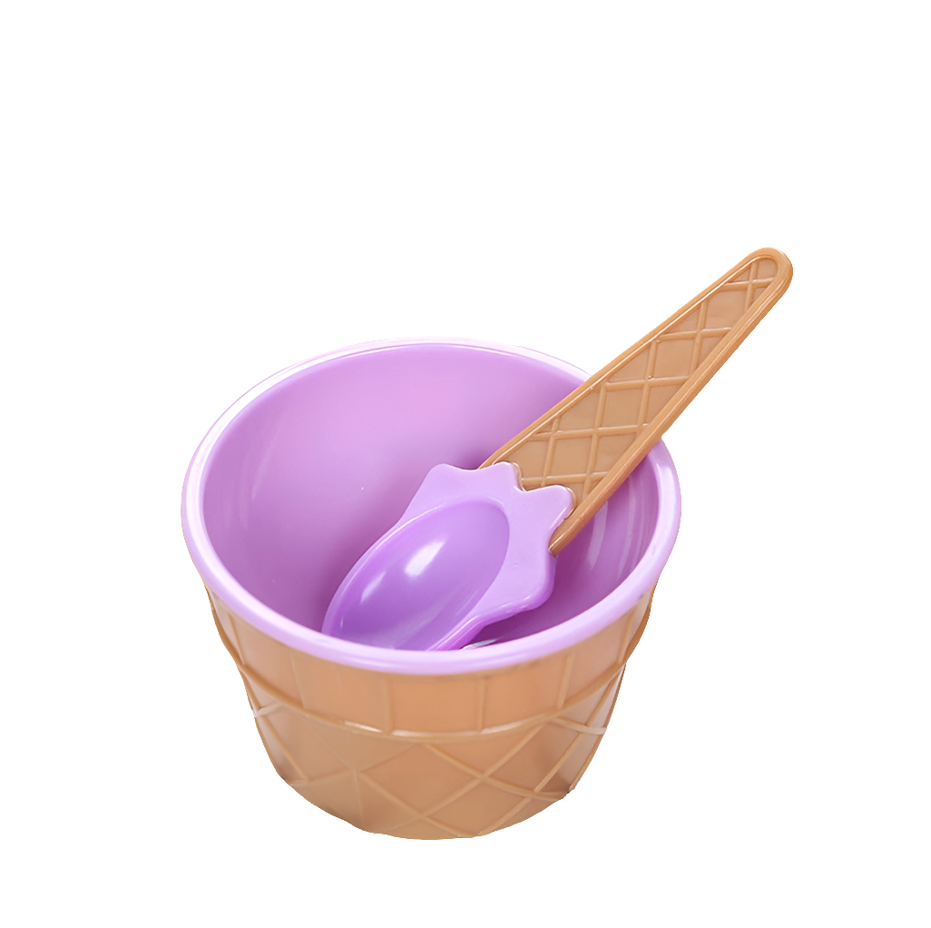 IJsco-set met Bakje en Lepel – Kleurrijk Speelgoedservies