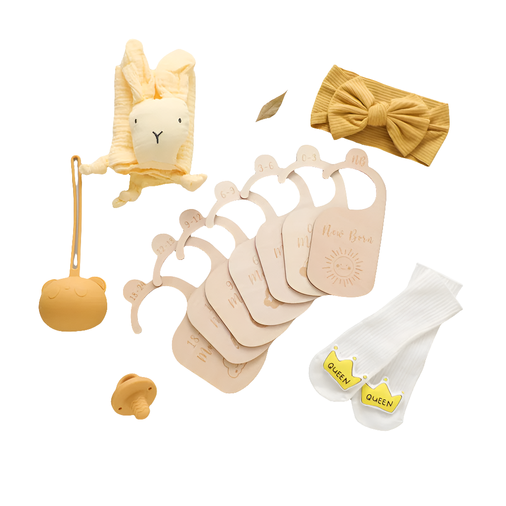 Set van 7 - Kraamcadeau Cuddly Konijn