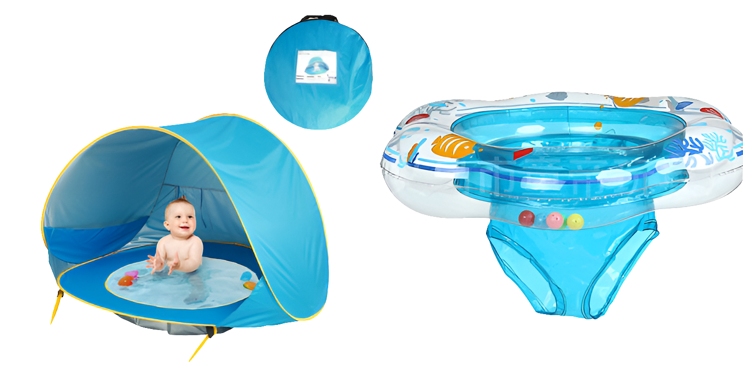 Baby Strandtent met UV-bescherming – Geïntegreerd mini badje