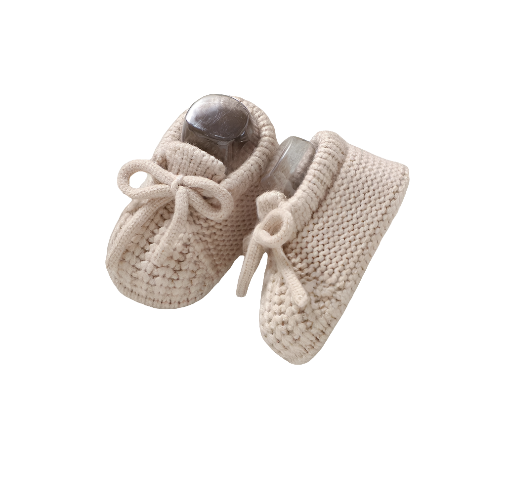 Zachte Newborn pantoffeltjes – unisex (0-12 maanden)