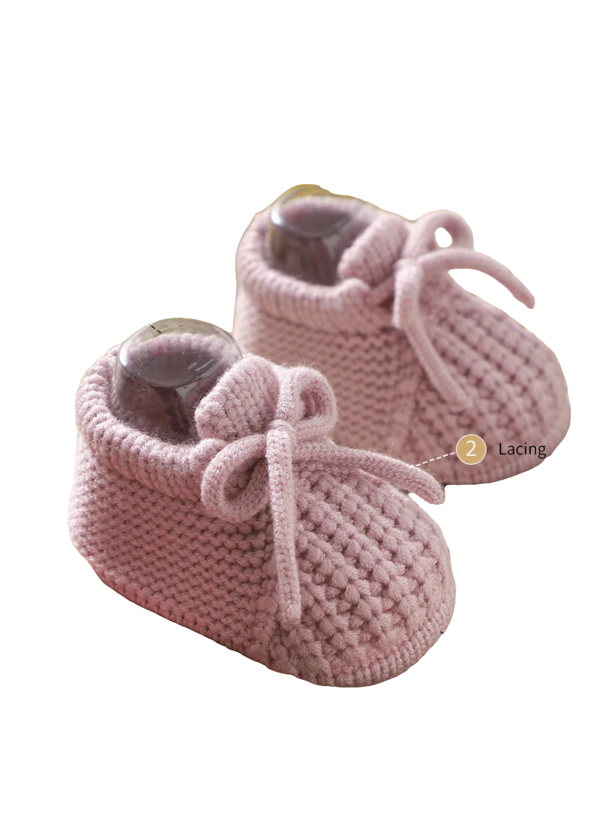 Zachte Newborn pantoffeltjes – unisex (0-12 maanden)