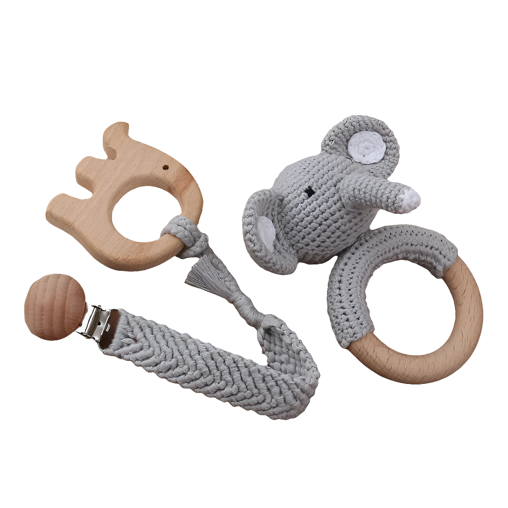 Kraamcadeau Set – Veilig en Natuurlijk Speelgoed voor Baby’s (0-2 jaar)