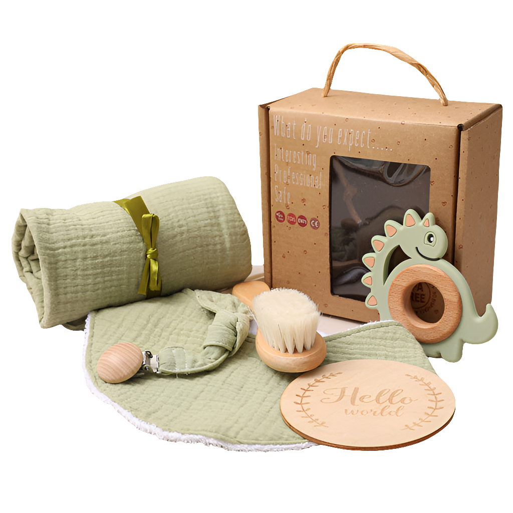 Luxe Baby Cadeauset – set van 7 lieve baby essentials